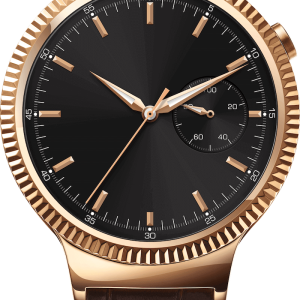 Brazen Golden Luxury Wrist Watch With Brown Leather Band