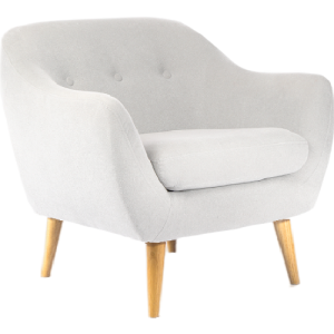 Serenity Luxe Armchair • Linen Blend • Ash Grey