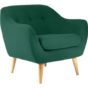 Serenity Luxe Armchair • Linen Blend • Forest Green