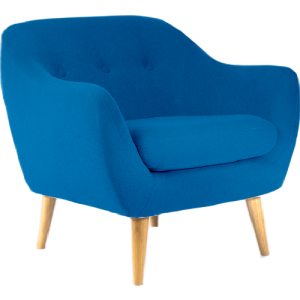 Serenity Luxe Armchair • Linen Blend • Sky Blue