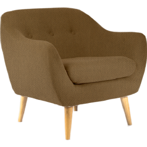 Serenity Luxe Armchair • Herringbone Tweed • Honey Beige