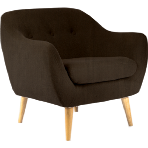Serenity Luxe Armchair • Knitted Wool • Espresso Brown