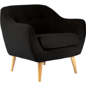 Serenity Luxe Armchair • Knitted Wool • Ebony Black