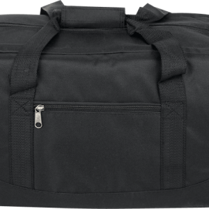 HushPunch 20 Inch Black Gym Duffel Bag