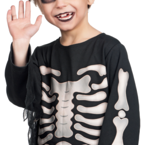 PhantomGlam Kids Skeleton costume With Makeup