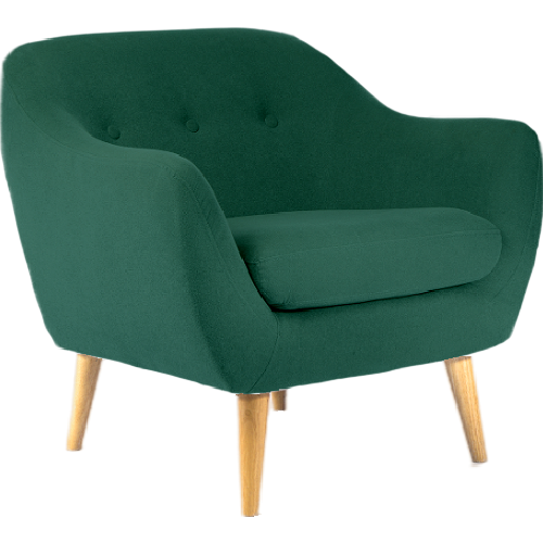 Serenity Luxe Armchair • Linen Blend • Forest Green