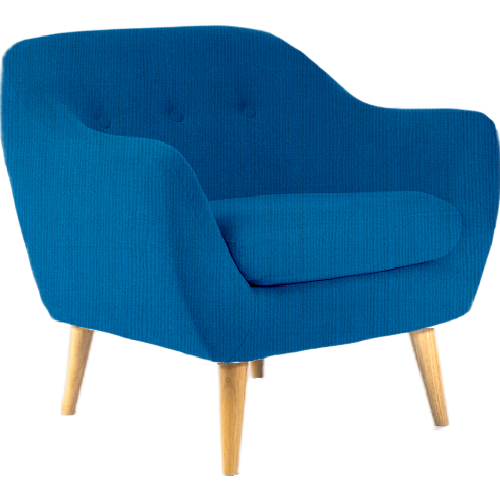 Serenity Luxe Armchair • Knitted Wool • Sky Blue