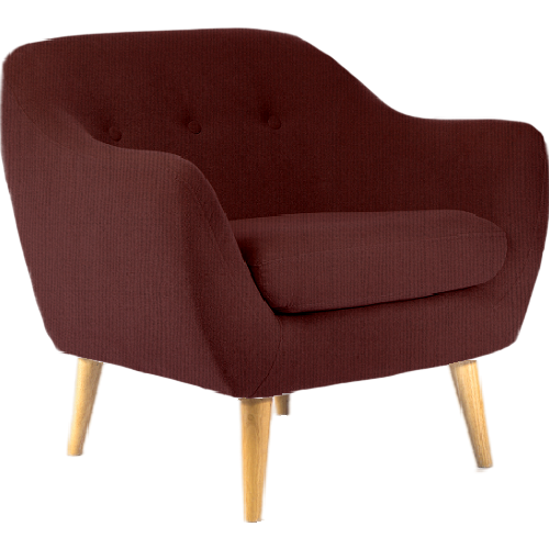 Serenity Luxe Armchair • Knitted Wool • Rich Burgundy