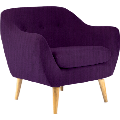 Serenity Luxe Armchair • Knitted Wool • Royal Purple