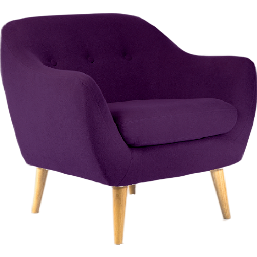 Serenity Luxe Armchair • Linen Blend • Royal Purple