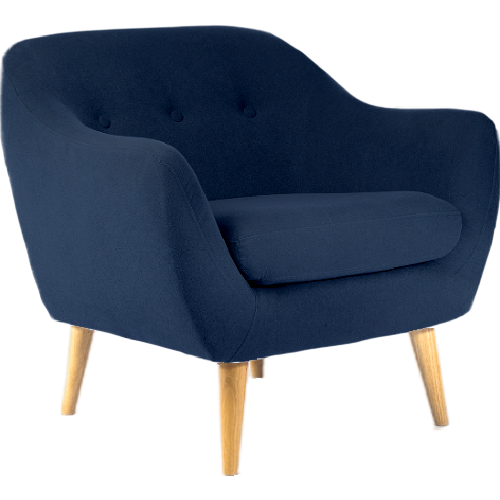 Serenity Luxe Armchair • Linen Blend • Midnight Blue