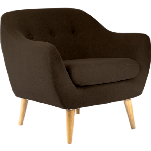 Serenity Luxe Armchair • Linen Blend • Espresso Brown