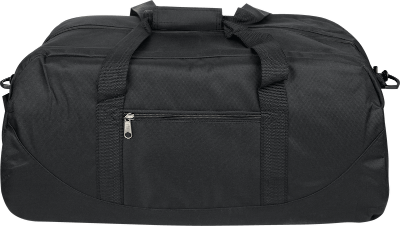 HushPunch 20 Inch Black Gym Duffel Bag