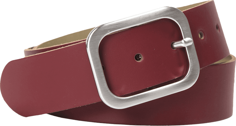 Mizuni Tanning Bordeaux Leather Casual Belt Accessory