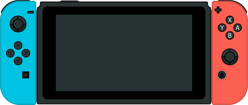 NINo Shift With Neon Blue And Neon Red Joy‑Con