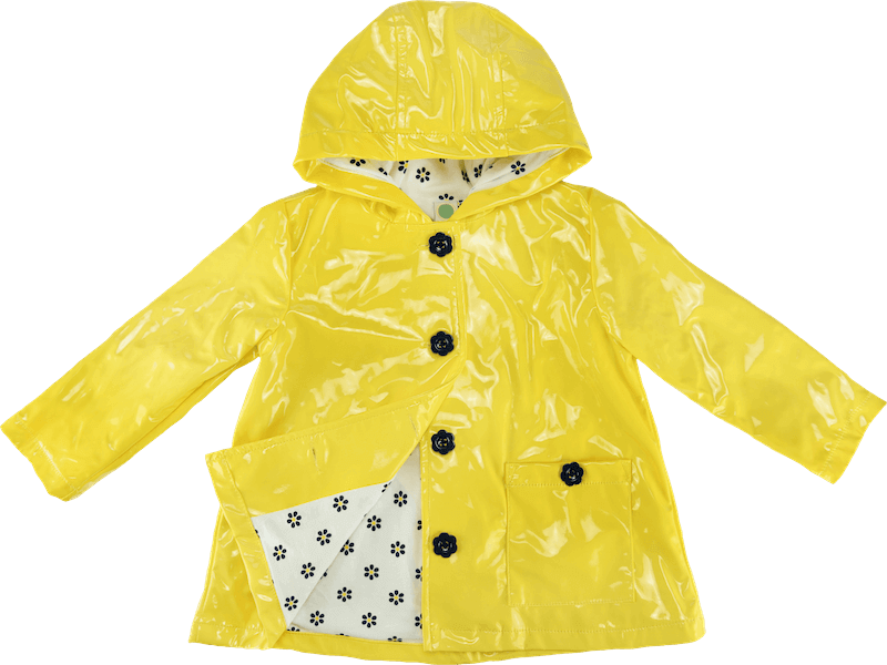 RainPro Yellow Polyester Raincoat