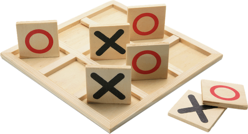 Treecraft 5x5 Wood Tic Tac Toe Game