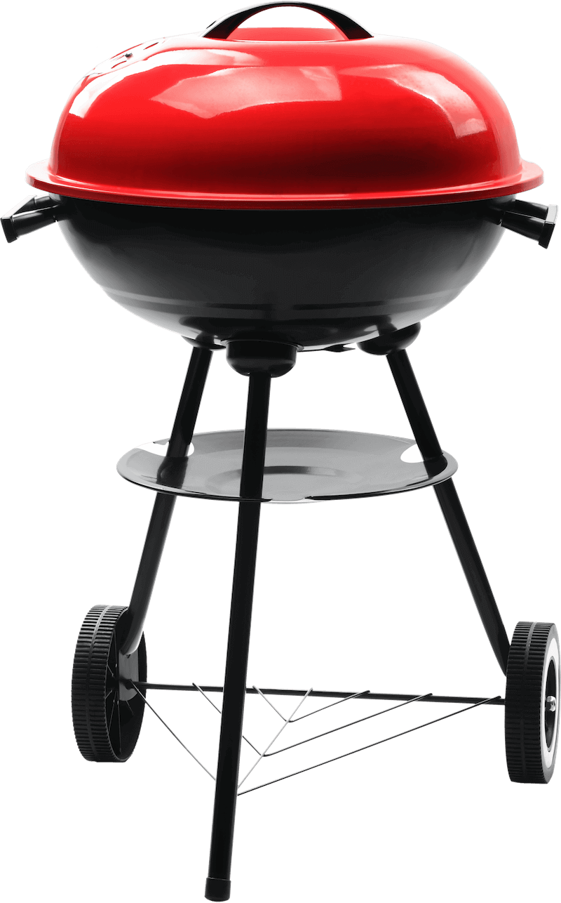 WickedChef Premium Charcoal Grill, 22-Inch • Black & Red